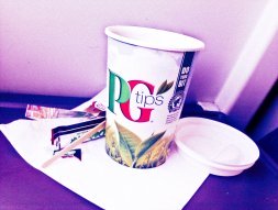 Cup of tea on the train