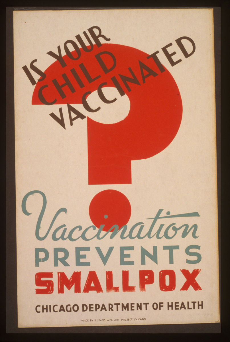 天花疫苗海报