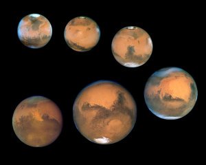 火星的许多角度