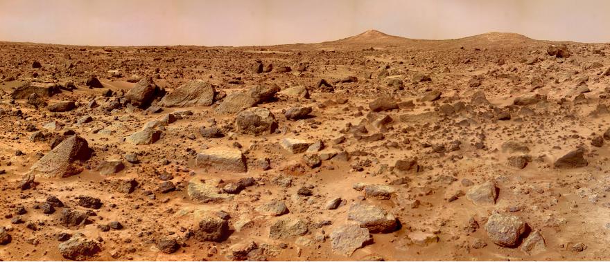 The Martian Landscape, as photographed by the Mars Pathfinder Lander