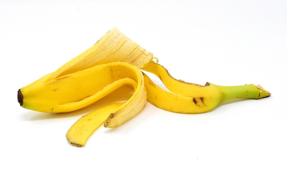 香蕉皮。