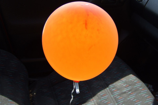 A helium balloon
