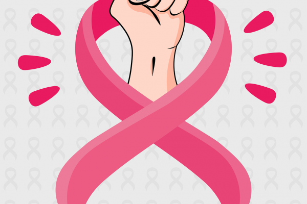 关注乳腺癌粉红丝带