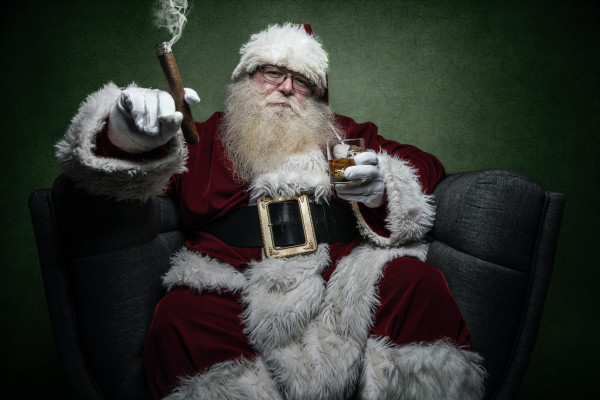 圣诞老人和他的饮料