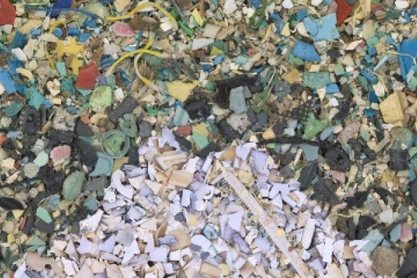 微小的塑料碎片可以进入食物链，危及海洋动物和人类。