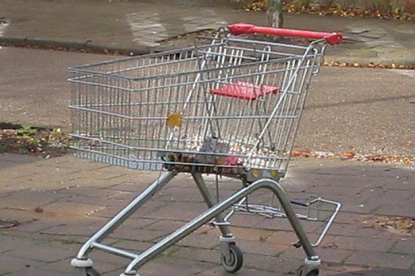 A shopping trolley