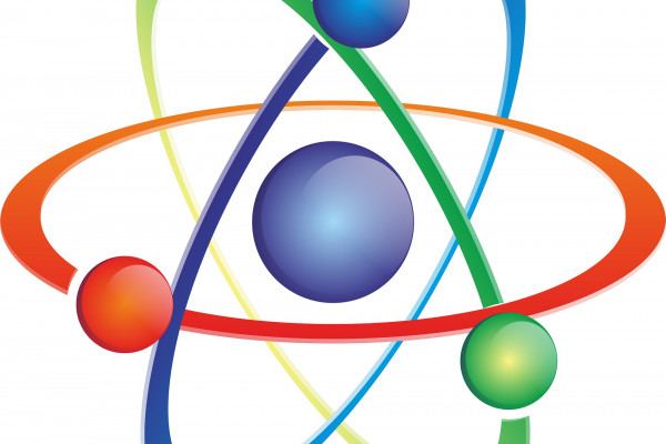 一个原子的卡通示意图