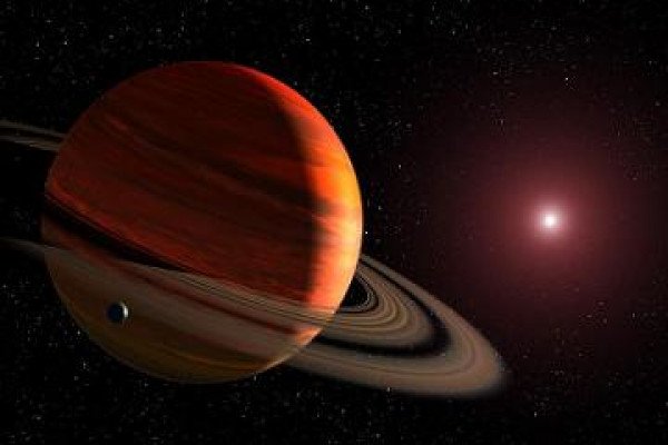 图1:艺术家对一颗红矮星周围行星的看法
