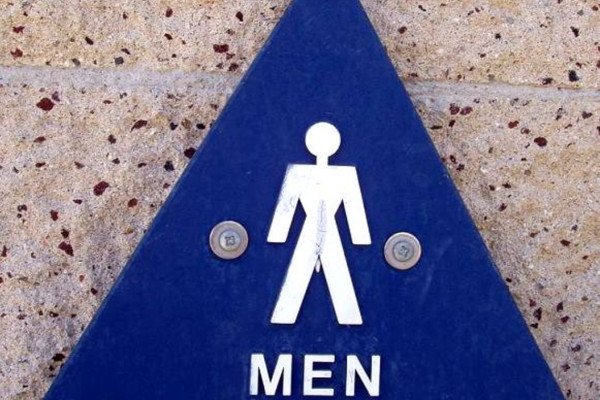 Symbol for the men's restroom