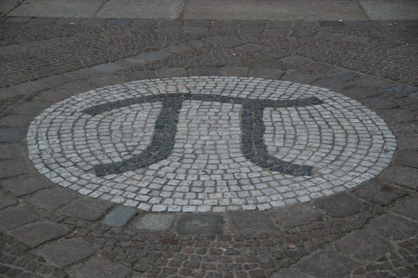 Pi at the entrance mathematician's building, TU-Berlin