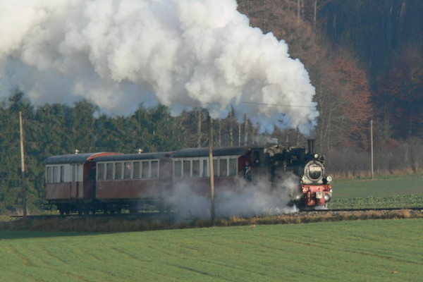 Albbähnle支线上的蒸汽火车
