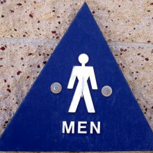 Symbol for the men's restroom