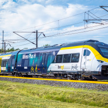 A Siemens Mobility hydrogen train