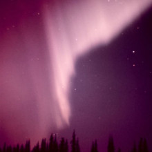 阿拉斯加拍摄的北极光