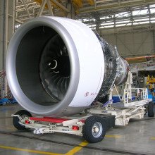 A Rolls-Royce Trent900 Jet Engine