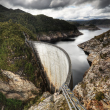 戈登水坝，西南国家公园，塔斯马尼亚，澳大利亚