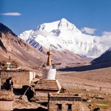 西藏龙博冈巴的珠穆朗玛峰