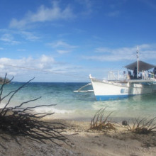 菲律宾的珊瑚岛船